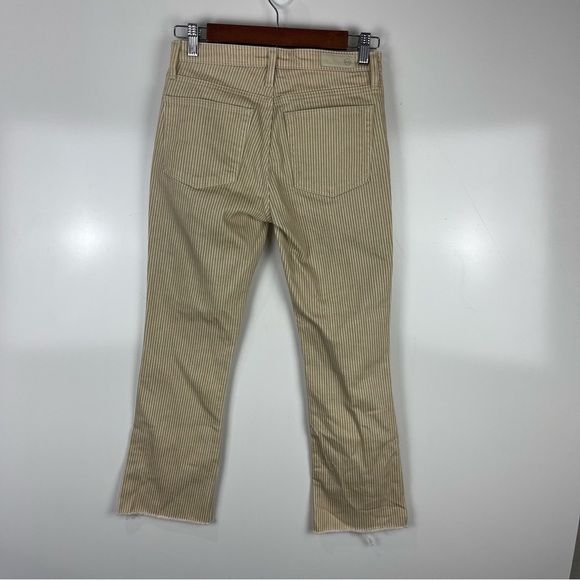AG Jeans The Jodi Crop Jeans High Rise Slim Flare Cropped Striped Size 26R - Picture 2 of 9